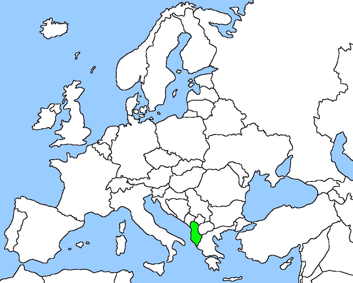 mappa albanese mappa