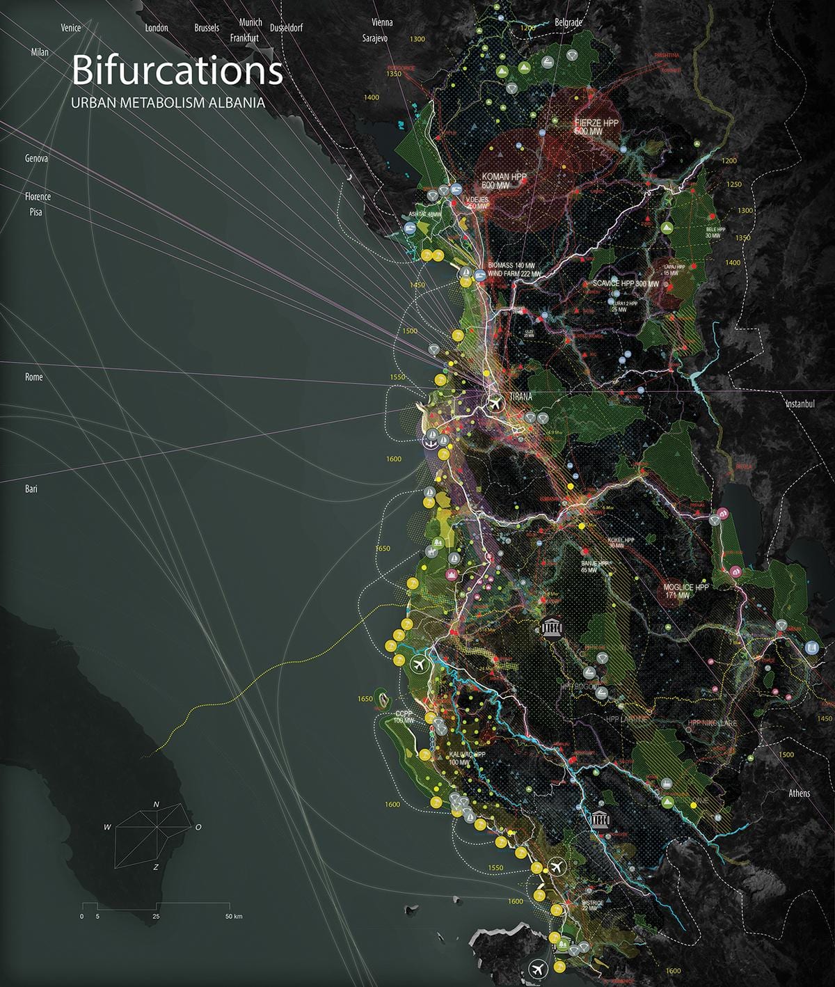 mappa albanese mappa 3d