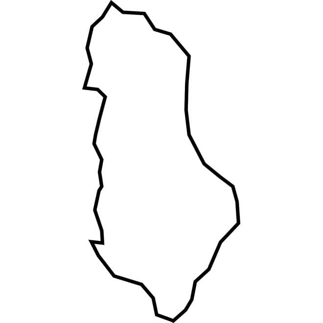 mappa albanese mappa vettoriale