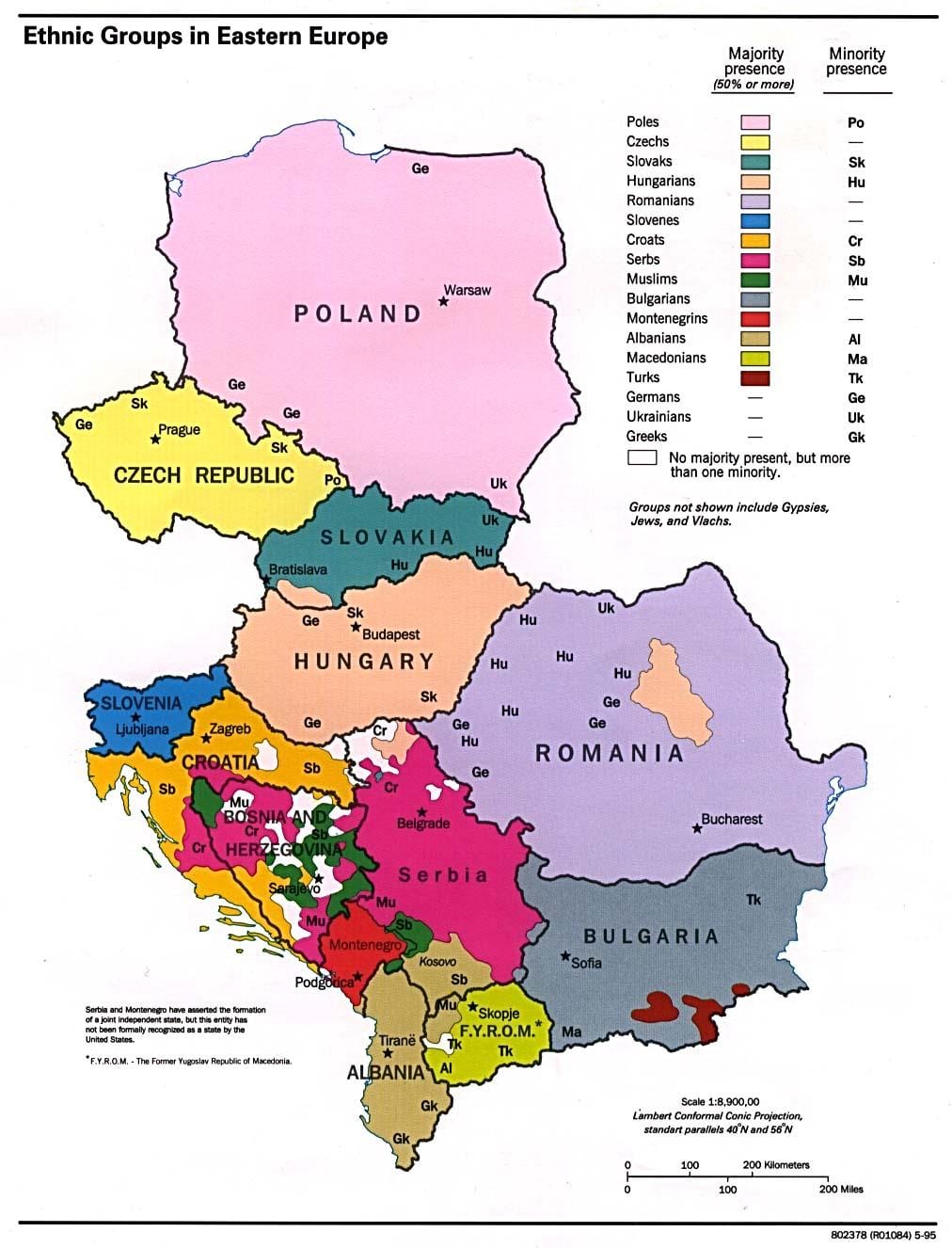 di etnia albanese mappa
